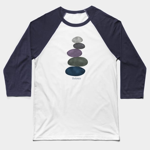 Balancing stones Baseball T-Shirt by Ieva Li ART